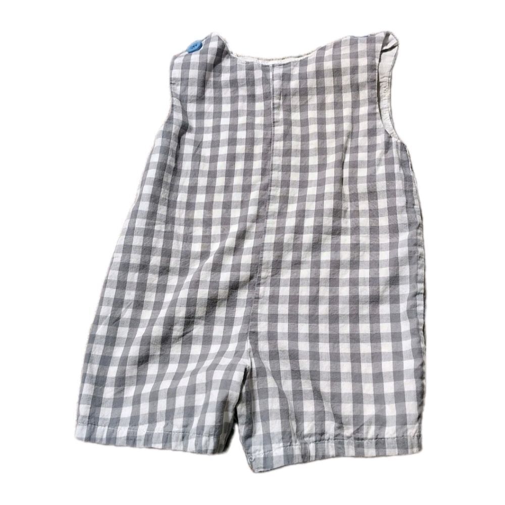 Lil Cactus Boys My First Easter Gingham Jon Jon Outfit Size 3-6 Months EUC - Picture 3 of 5